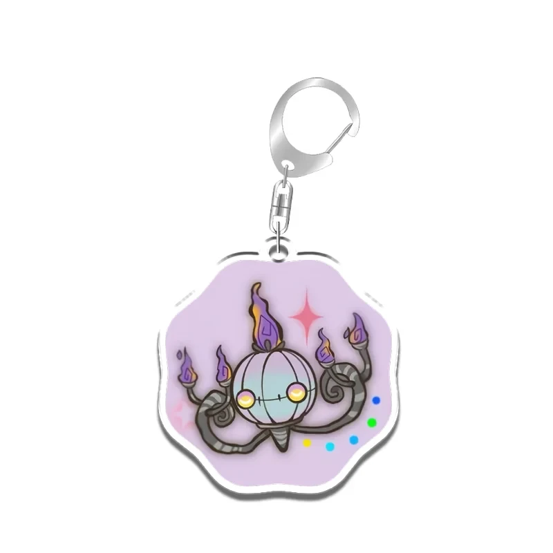 Keychain For Pokemon Slowpoke Vaporeon Diancie Chandelure Anime Game Fans Gift Recycled Móc Treo Đeo Thoại, Standee, Móc Khoá In Theo Yêu Cầu, Chất Liệu Mica Dày 4mm, Kích Thước 5.5 Cm, Có In Test Mẫu