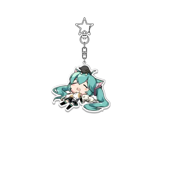 Keychain Hatsune Miku Acrylic Expression Exquisite Kawaii Keyring Girl Bag Pendant Decoration Móc Treo Đeo Thoại, Standee, Móc Khoá In Theo Yêu Cầu, Chất Liệu Mica Dày 4mm, Kích Thước 5.5 Cm, Có In Test Mẫu