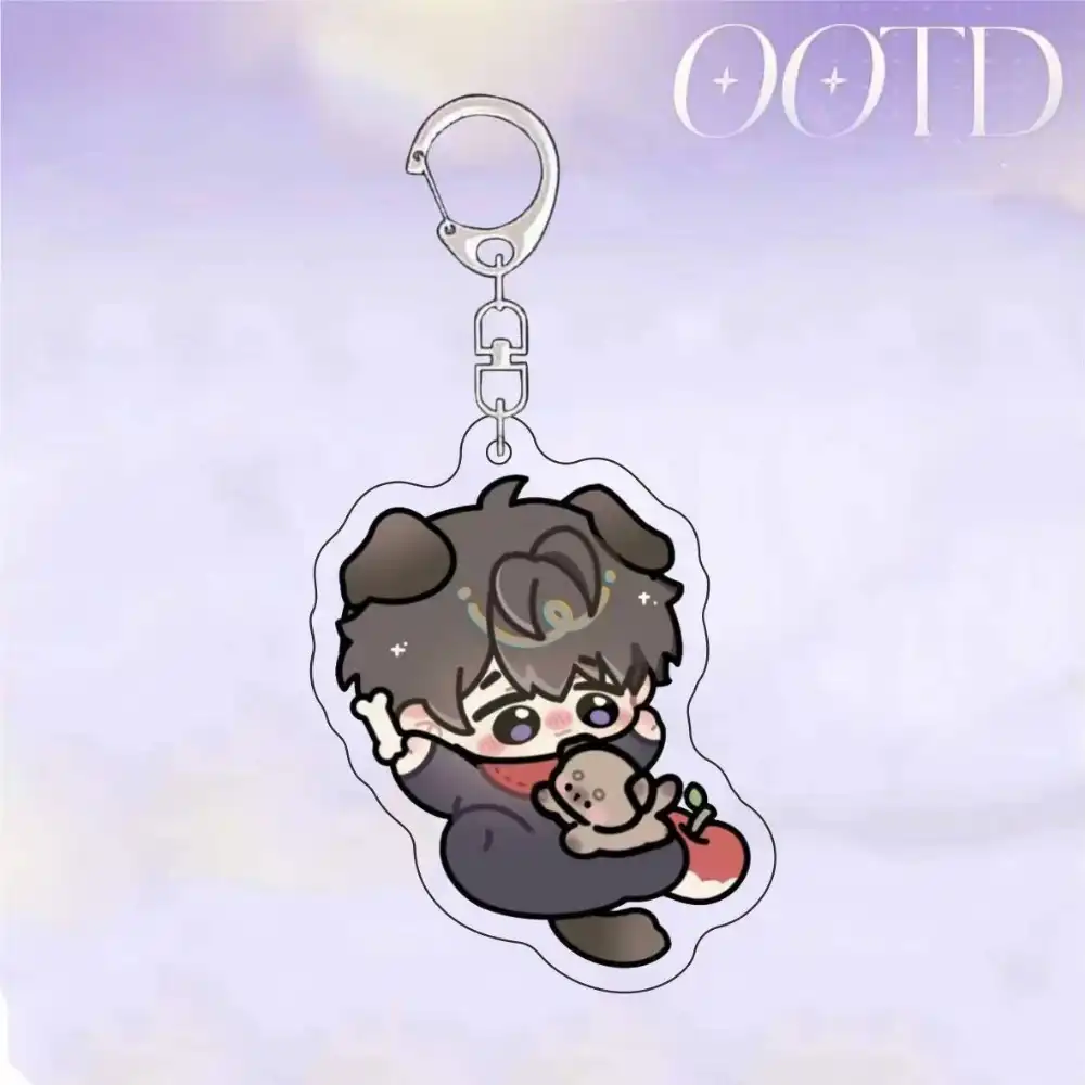 Love And Deepspace Caleb Dog Spirit Acrylic Keychains Photo Keychain Figure Badge Accessories Móc Treo Đeo Thoại, Standee, Móc Khoá In Theo Yêu Cầu, Chất Liệu Mica Dày 4mm, Kích Thước 5.5 Cm, Có In Test Mẫu