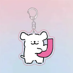 Maltese Dog Cute Puppy Acrylic Keychain Charms Pendant Wonderful Gift Key Chain Cute Souvenir Móc Treo Đeo Thoại, Standee, Móc Khoá In Theo Yêu Cầu, Chất Liệu Mica Dày 4mm, Kích Thước 5.5 Cm, Có In Test Mẫu