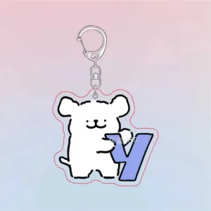 Maltese Dog Cute Puppy Acrylic Keychain Charms Pendant Wonderful Gift Key Chain Cute Souvenir Móc Treo Đeo Thoại, Standee, Móc Khoá In Theo Yêu Cầu, Chất Liệu Mica Dày 4mm, Kích Thước 5.5 Cm, Có In Test Mẫu
