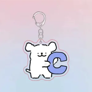 Maltese Dog Cute Puppy Acrylic Keychain Charms Pendant Wonderful Gift Key Chain Cute Souvenir Móc Treo Đeo Thoại, Standee, Móc Khoá In Theo Yêu Cầu, Chất Liệu Mica Dày 4mm, Kích Thước 5.5 Cm, Có In Test Mẫu