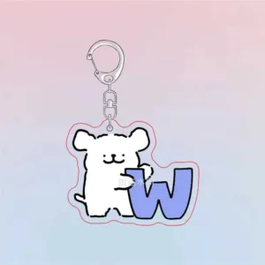 Maltese Dog Cute Puppy Acrylic Keychain Charms Pendant Wonderful Gift Key Chain Cute Souvenir Móc Treo Đeo Thoại, Standee, Móc Khoá In Theo Yêu Cầu, Chất Liệu Mica Dày 4mm, Kích Thước 5.5 Cm, Có In Test Mẫu