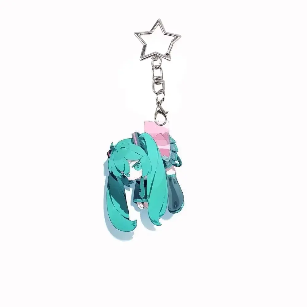 Miku Acrylic Keychain Book Backpack Keyring Decoration Ins Student Kawaii Creativity Keyring Móc Treo Đeo Thoại, Standee, Móc Khoá In Theo Yêu Cầu, Chất Liệu Mica Dày 4mm, Kích Thước 5.5 Cm, Có In Test Mẫu