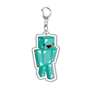 Minecraft Acrylic Game Related Products New Keychain Jewelry Friends Fan Gift Charms Souvenir Móc Treo Đeo Thoại, Standee, Móc Khoá In Theo Yêu Cầu, Chất Liệu Mica Dày 4mm, Kích Thước 5.5 Cm, Có In Test Mẫu