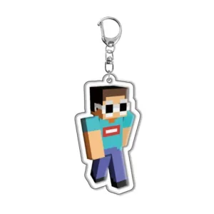 Minecraft Acrylic Game Related Products New Keychain Jewelry Friends Fan Gift Charms Souvenir Móc Treo Đeo Thoại, Standee, Móc Khoá In Theo Yêu Cầu, Chất Liệu Mica Dày 4mm, Kích Thước 5.5 Cm, Có In Test Mẫu