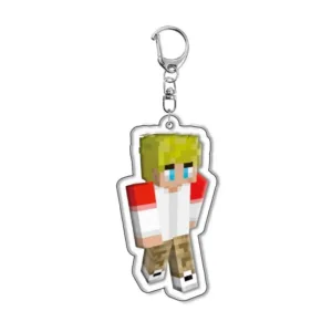 Minecraft Acrylic Game Related Products New Keychain Jewelry Friends Fan Gift Charms Souvenir Móc Treo Đeo Thoại, Standee, Móc Khoá In Theo Yêu Cầu, Chất Liệu Mica Dày 4mm, Kích Thước 5.5 Cm, Có In Test Mẫu