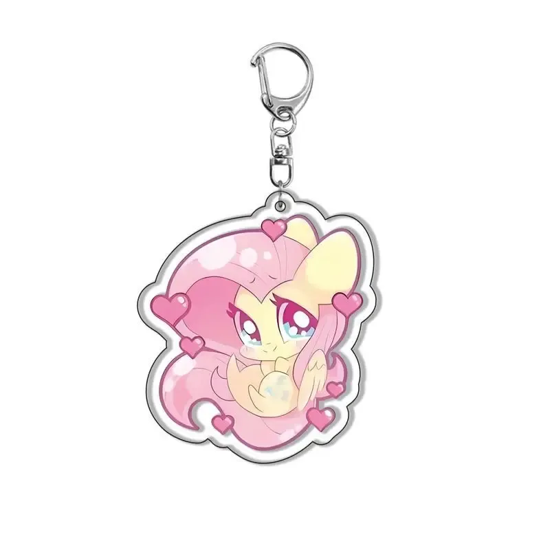 My Little Pony Anime Acrylic Cartoon Keychain Key Ring Bag Charms Creative Accessories Móc Treo Đeo Thoại, Standee, Móc Khoá In Theo Yêu Cầu, Chất Liệu Mica Dày 4mm, Kích Thước 5.5 Cm, Có In Test Mẫu