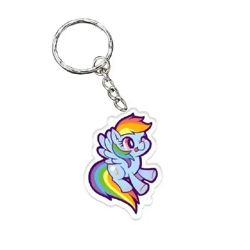 My Little Pony Anime Acrylic Cute Cartoon Keychain Key Ring Friends Girl Charms Creative Móc Treo Đeo Thoại, Standee, Móc Khoá In Theo Yêu Cầu, Chất Liệu Mica Dày 4mm, Kích Thước 5.5 Cm, Có In Test Mẫu
