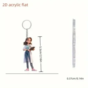 New 2d Flat Nurse Doctor Angel In White Acrylic Keychain Car Rearview Mirror Backpack Hanging Móc Treo Đeo Thoại, Standee, Móc Khoá In Theo Yêu Cầu, Chất Liệu Mica Dày 4mm, Kích Thước 5.5 Cm, Có In Test Mẫu New 2d Flat Nurse Doctor Angel In White Acrylic Keychain Car Rearview Mirror Backpack Hanging Móc Treo Đeo Thoại, Standee, Móc Khoá In Theo Yêu Cầu, Chất Liệu Mica Dày 4mm, Kích Thước 5.5 Cm, Có In Test Mẫu