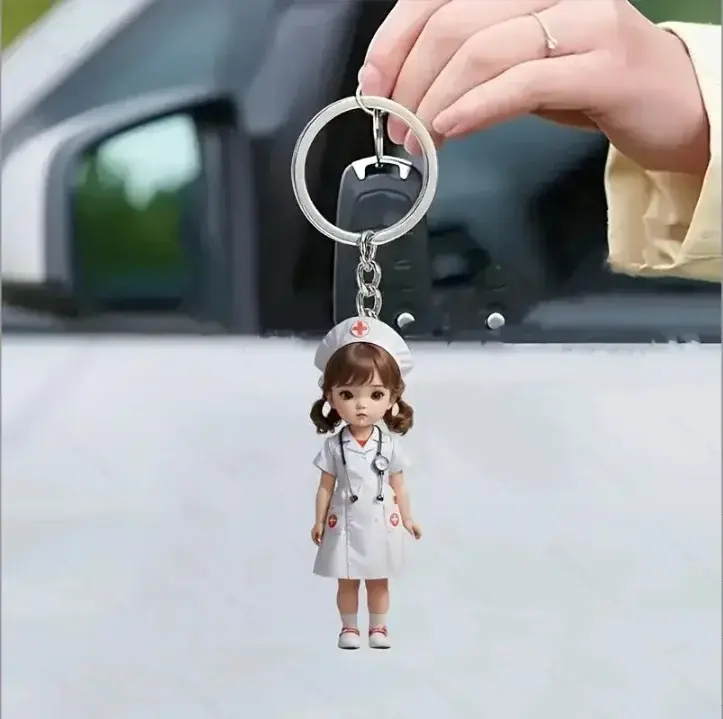 new-2d-flat-nurse-doctor-angel-in-white-var2-1789450386382-511 New 2d Flat Nurse Doctor Angel In White Acrylic Keychain Car Rearview Mirror Backpack Hanging Móc Treo Đeo Thoại, Standee, Móc Khoá In Theo Yêu Cầu, Chất Liệu Mica Dày 4mm, Kích Thước 5.5 Cm, Có In Test Mẫu