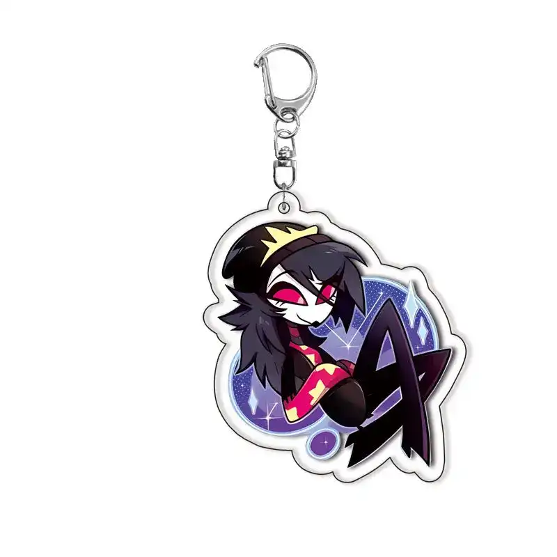 new-anime-figure-acrylic-keychain-model-var5-1789475656588-439 New Anime Figure Acrylic Keychain Model Plate 1pc Alastor Sign Backpack Pendant Key Chain Móc Treo Đeo Thoại, Standee, Móc Khoá In Theo Yêu Cầu, Chất Liệu Mica Dày 4mm, Kích Thước 5.5 Cm, Có In Test Mẫu