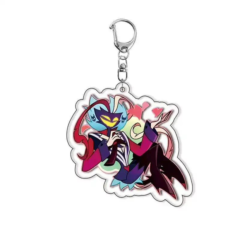 new-anime-figure-acrylic-keychain-model-var6-1789475658590-754 New Anime Figure Acrylic Keychain Model Plate 1pc Alastor Sign Backpack Pendant Key Chain Móc Treo Đeo Thoại, Standee, Móc Khoá In Theo Yêu Cầu, Chất Liệu Mica Dày 4mm, Kích Thước 5.5 Cm, Có In Test Mẫu