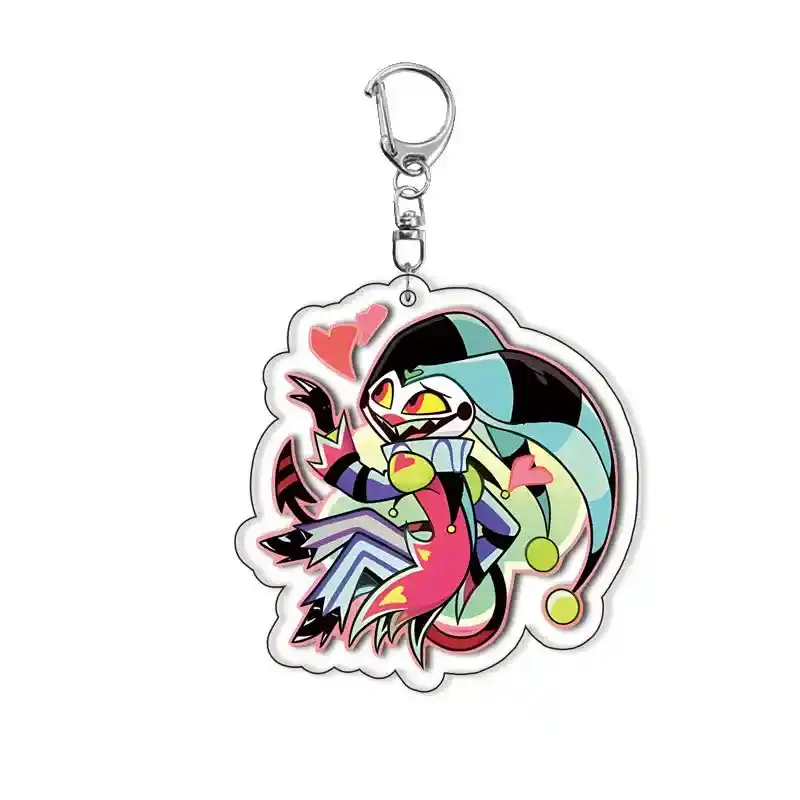 new-anime-figure-acrylic-keychain-model-var8-1789475662345-808 New Anime Figure Acrylic Keychain Model Plate 1pc Alastor Sign Backpack Pendant Key Chain Móc Treo Đeo Thoại, Standee, Móc Khoá In Theo Yêu Cầu, Chất Liệu Mica Dày 4mm, Kích Thước 5.5 Cm, Có In Test Mẫu