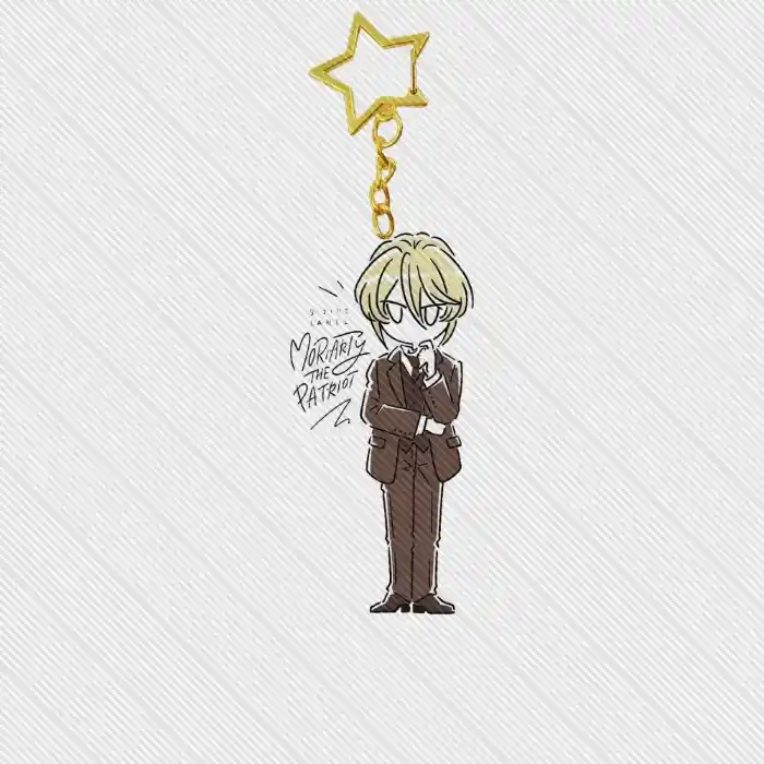New Anime Moriarty The Patriot Acrylic Keychain Model Cosplay Characters Ornament Móc Treo Đeo Thoại, Standee, Móc Khoá In Theo Yêu Cầu, Chất Liệu Mica Dày 4mm, Kích Thước 5.5 Cm, Có In Test Mẫu