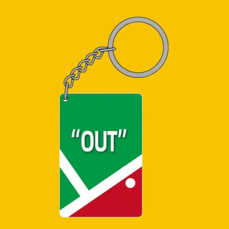 New Badminton Keychain Pendant Souvenir Sports Creative Double Sided Hd Acrylic With Ball Móc Treo Đeo Thoại, Standee, Móc Khoá In Theo Yêu Cầu, Chất Liệu Mica Dày 4mm, Kích Thước 5.5 Cm, Có In Test Mẫu