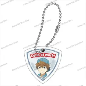 New Cells At Work! Acrylic Keychain Model Cosplay Characters Ornament Accessories Goods Móc Treo Đeo Thoại, Standee, Móc Khoá In Theo Yêu Cầu, Chất Liệu Mica Dày 4mm, Kích Thước 5.5 Cm, Có In Test Mẫu