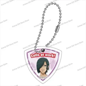 New Cells At Work! Acrylic Keychain Model Cosplay Characters Ornament Accessories Goods Móc Treo Đeo Thoại, Standee, Móc Khoá In Theo Yêu Cầu, Chất Liệu Mica Dày 4mm, Kích Thước 5.5 Cm, Có In Test Mẫu