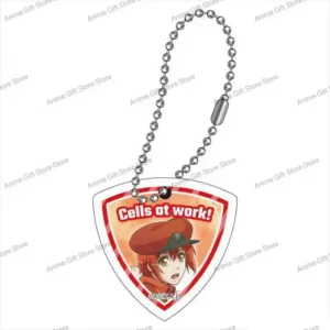 New Cells At Work! Acrylic Keychain Model Cosplay Characters Ornament Accessories Goods Móc Treo Đeo Thoại, Standee, Móc Khoá In Theo Yêu Cầu, Chất Liệu Mica Dày 4mm, Kích Thước 5.5 Cm, Có In Test Mẫu