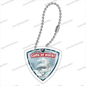 New Cells At Work! Acrylic Keychain Model Cosplay Characters Ornament Accessories Goods Móc Treo Đeo Thoại, Standee, Móc Khoá In Theo Yêu Cầu, Chất Liệu Mica Dày 4mm, Kích Thước 5.5 Cm, Có In Test Mẫu