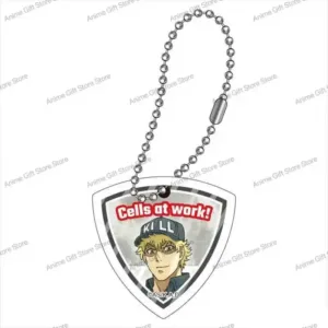 New Cells At Work! Acrylic Keychain Model Cosplay Characters Ornament Accessories Goods Móc Treo Đeo Thoại, Standee, Móc Khoá In Theo Yêu Cầu, Chất Liệu Mica Dày 4mm, Kích Thước 5.5 Cm, Có In Test Mẫu
