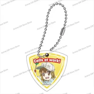 New Cells At Work! Acrylic Keychain Model Cosplay Characters Ornament Accessories Goods Móc Treo Đeo Thoại, Standee, Móc Khoá In Theo Yêu Cầu, Chất Liệu Mica Dày 4mm, Kích Thước 5.5 Cm, Có In Test Mẫu