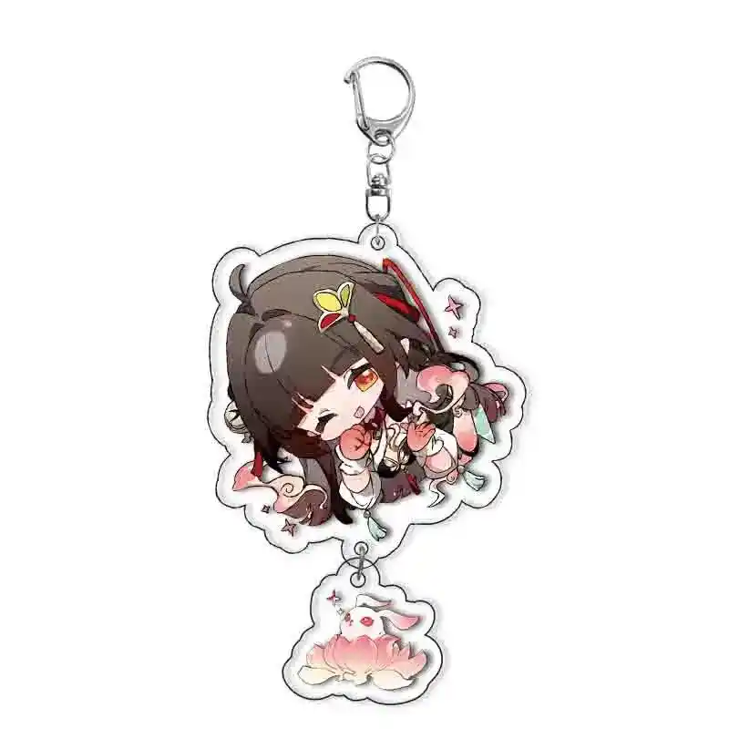 New Game Moze Lingsha Feixiao Cosplay Acrylic Keychain Pendant Key Chain Cute Things Cheap Móc Treo Đeo Thoại, Standee, Móc Khoá In Theo Yêu Cầu, Chất Liệu Mica Dày 4mm, Kích Thước 5.5 Cm, Có In Test Mẫu