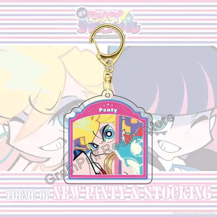 new-panty-stocking-with-garterbelt-acryl-var5-1789536207569-783 New Panty & Stocking With Garterbelt Acrylic Keychain - Panty Stocking Garterbelt Figure - Móc Treo Đeo Thoại, Standee, Móc Khoá In Theo Yêu Cầu, Chất Liệu Mica Dày 4mm, Kích Thước 5.5 Cm, Có In Test Mẫu