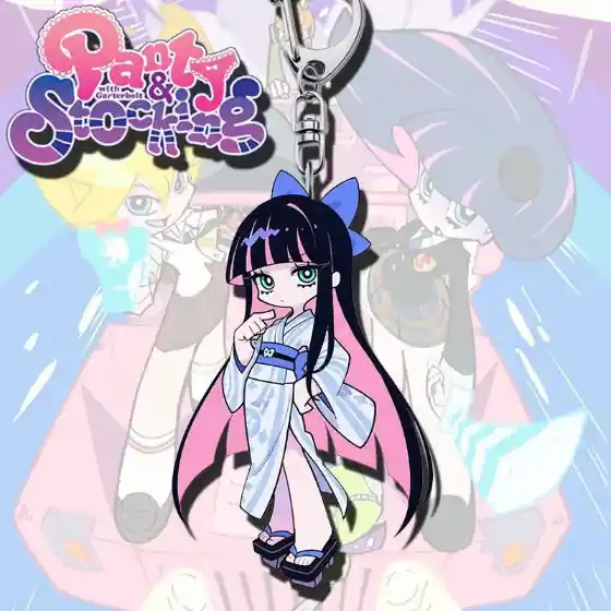 New Panty Stocking With Garterbelt Keychain Surrounding Acrylic Student Cute Backpack Móc Treo Đeo Thoại, Standee, Móc Khoá In Theo Yêu Cầu, Chất Liệu Mica Dày 4mm, Kích Thước 5.5 Cm, Có In Test Mẫu
