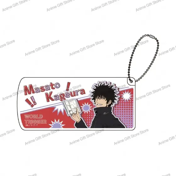 New Product Anime World Trigger Acrylic Keychain Decoration Backpack Pendant Valentine's Day Móc Treo Đeo Thoại, Standee, Móc Khoá In Theo Yêu Cầu, Chất Liệu Mica Dày 4mm, Kích Thước 5.5 Cm, Có In Test Mẫu