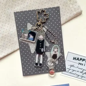 New Y2k Cartoon Girl Acrylic Keychain Diy Aesthetic Keyring Kawaii Backpack Pendant Charm Móc Treo Đeo Thoại, Standee, Móc Khoá In Theo Yêu Cầu, Chất Liệu Mica Dày 4mm, Kích Thước 5.5 Cm, Có In Test Mẫu New Y2k Cartoon Girl Acrylic Keychain Diy Aesthetic Keyring Kawaii Backpack Pendant Charm Móc Treo Đeo Thoại, Standee, Móc Khoá In Theo Yêu Cầu, Chất Liệu Mica Dày 4mm, Kích Thước 5.5 Cm, Có In Test Mẫu