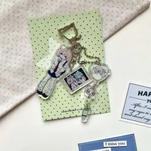 New Y2k Cartoon Girl Acrylic Keychain Diy Aesthetic Keyring Kawaii Backpack Pendant Charm Móc Treo Đeo Thoại, Standee, Móc Khoá In Theo Yêu Cầu, Chất Liệu Mica Dày 4mm, Kích Thước 5.5 Cm, Có In Test Mẫu New Y2k Cartoon Girl Acrylic Keychain Diy Aesthetic Keyring Kawaii Backpack Pendant Charm Móc Treo Đeo Thoại, Standee, Móc Khoá In Theo Yêu Cầu, Chất Liệu Mica Dày 4mm, Kích Thước 5.5 Cm, Có In Test Mẫu