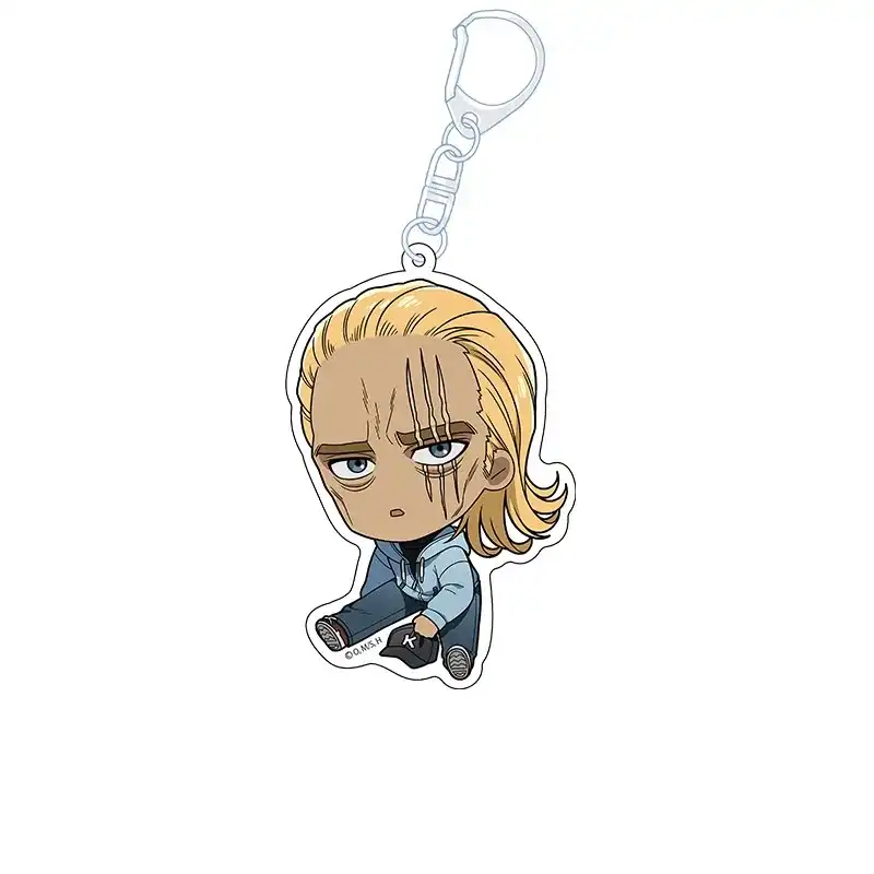 One Punch Man Petan-nyaa Acrylic Keychain - King, Cute Chibi Style, Collectible Anime Charm, Móc Treo Đeo Thoại, Standee, Móc Khoá In Theo Yêu Cầu, Chất Liệu Mica Dày 4mm, Kích Thước 5.5 Cm, Có In Test Mẫu