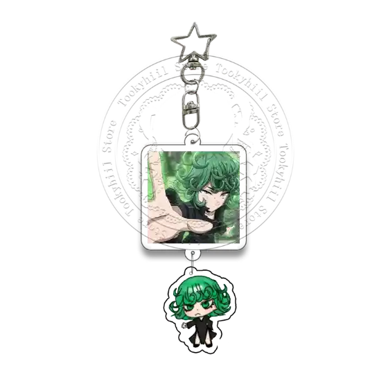 One-punch Man Keychain Pendant Kawaii Tatsumaki Exquisite Bag Decorate Student Cartoon Móc Treo Đeo Thoại, Standee, Móc Khoá In Theo Yêu Cầu, Chất Liệu Mica Dày 4mm, Kích Thước 5.5 Cm, Có In Test Mẫu