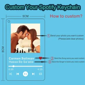 Personalized Spotify Keychain Clear Acrylic Scan Code Music Song Singer Name Album Cover Móc Treo Đeo Thoại, Standee, Móc Khoá In Theo Yêu Cầu, Chất Liệu Mica Dày 4mm, Kích Thước 5.5 Cm, Có In Test Mẫu