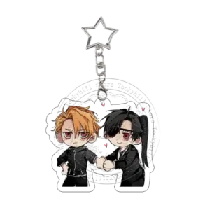 Pixel Daemons Of The Shadow Realm Acrylic Keychain Exquisite Anime Cartoon Cosplay Props Móc Treo Đeo Thoại, Standee, Móc Khoá In Theo Yêu Cầu, Chất Liệu Mica Dày 4mm, Kích Thước 5.5 Cm, Có In Test Mẫu