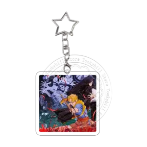 Pixel Daemons Of The Shadow Realm Acrylic Keychain Exquisite Anime Cartoon Cosplay Props Móc Treo Đeo Thoại, Standee, Móc Khoá In Theo Yêu Cầu, Chất Liệu Mica Dày 4mm, Kích Thước 5.5 Cm, Có In Test Mẫu