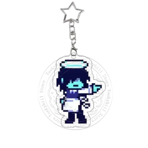 Pixel Deltarune Acrylic Keychain Bag Decor Accessories Sans Chara Keyring Frisk Pendant Móc Treo Đeo Thoại, Standee, Móc Khoá In Theo Yêu Cầu, Chất Liệu Mica Dày 4mm, Kích Thước 5.5 Cm, Có In Test Mẫu