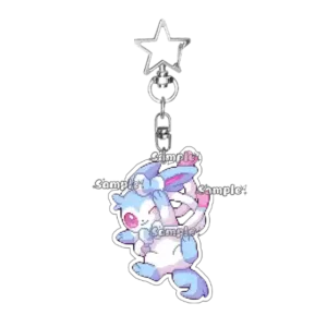 Pixel Kawaii Anime Eevee Sylveon Glaceon Q Version Figure Keychain Accessories Acrylic Charm Móc Treo Đeo Thoại, Standee, Móc Khoá In Theo Yêu Cầu, Chất Liệu Mica Dày 4mm, Kích Thước 5.5 Cm, Có In Test Mẫu