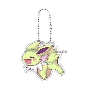 Pixel Kawaii Anime Eevee Sylveon Glaceon Q Version Figure Keychain Accessories Acrylic Charm Móc Treo Đeo Thoại, Standee, Móc Khoá In Theo Yêu Cầu, Chất Liệu Mica Dày 4mm, Kích Thước 5.5 Cm, Có In Test Mẫu