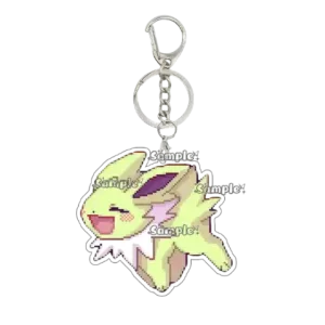 Pixel Kawaii Anime Eevee Sylveon Glaceon Q Version Figure Keychain Accessories Acrylic Charm Móc Treo Đeo Thoại, Standee, Móc Khoá In Theo Yêu Cầu, Chất Liệu Mica Dày 4mm, Kích Thước 5.5 Cm, Có In Test Mẫu