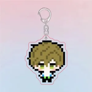 Pixel Keychain Iwatobi Swim Club Cartoon Haruka Makoto Double Sided Acrylic Keyring Móc Treo Đeo Thoại, Standee, Móc Khoá In Theo Yêu Cầu, Chất Liệu Mica Dày 4mm, Kích Thước 5.5 Cm, Có In Test Mẫu