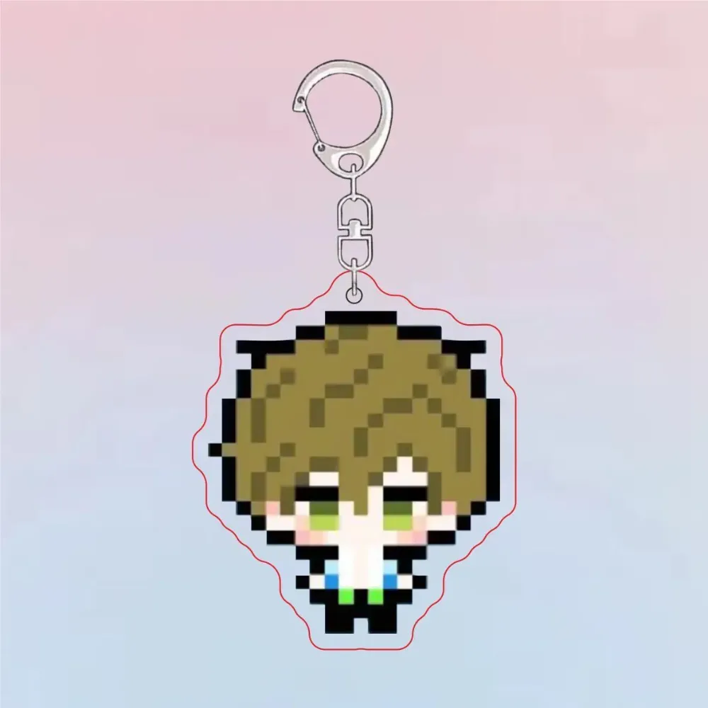 Pixel Keychain Iwatobi Swim Club Cartoon Haruka Makoto Double Sided Acrylic Keyring Móc Treo Đeo Thoại, Standee, Móc Khoá In Theo Yêu Cầu, Chất Liệu Mica Dày 4mm, Kích Thước 5.5 Cm, Có In Test Mẫu