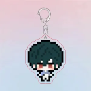 Pixel Keychain Iwatobi Swim Club Cartoon Haruka Makoto Double Sided Acrylic Keyring Móc Treo Đeo Thoại, Standee, Móc Khoá In Theo Yêu Cầu, Chất Liệu Mica Dày 4mm, Kích Thước 5.5 Cm, Có In Test Mẫu