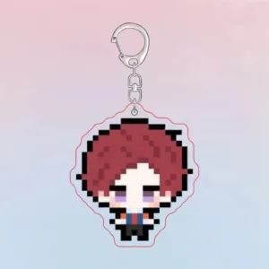 Pixel Keychain Iwatobi Swim Club Cartoon Haruka Makoto Double Sided Acrylic Keyring Móc Treo Đeo Thoại, Standee, Móc Khoá In Theo Yêu Cầu, Chất Liệu Mica Dày 4mm, Kích Thước 5.5 Cm, Có In Test Mẫu