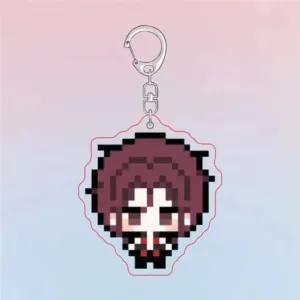 Pixel Keychain Iwatobi Swim Club Cartoon Haruka Makoto Double Sided Acrylic Keyring Móc Treo Đeo Thoại, Standee, Móc Khoá In Theo Yêu Cầu, Chất Liệu Mica Dày 4mm, Kích Thước 5.5 Cm, Có In Test Mẫu
