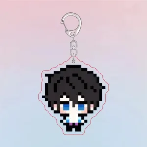 Pixel Keychain Iwatobi Swim Club Cartoon Haruka Makoto Double Sided Acrylic Keyring Móc Treo Đeo Thoại, Standee, Móc Khoá In Theo Yêu Cầu, Chất Liệu Mica Dày 4mm, Kích Thước 5.5 Cm, Có In Test Mẫu