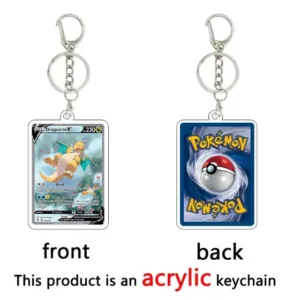 Pkm Anime Charizard Game Card Shape Acrylic Keychain Accessories Machamp Espeon Collection Móc Treo Đeo Thoại, Standee, Móc Khoá In Theo Yêu Cầu, Chất Liệu Mica Dày 4mm, Kích Thước 5.5 Cm, Có In Test Mẫu