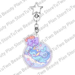 Pkm Anime Eevee Flareon Espeon Umbreon Acrylic Keychain Kawaii Cartoon Backpack Accessories Móc Treo Đeo Thoại, Standee, Móc Khoá In Theo Yêu Cầu, Chất Liệu Mica Dày 4mm, Kích Thước 5.5 Cm, Có In Test Mẫu