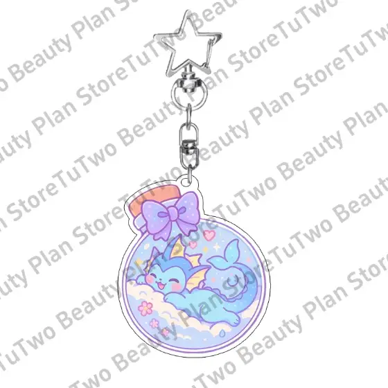 Pkm Anime Eevee Flareon Espeon Umbreon Acrylic Keychain Kawaii Cartoon Backpack Accessories Móc Treo Đeo Thoại, Standee, Móc Khoá In Theo Yêu Cầu, Chất Liệu Mica Dày 4mm, Kích Thước 5.5 Cm, Có In Test Mẫu